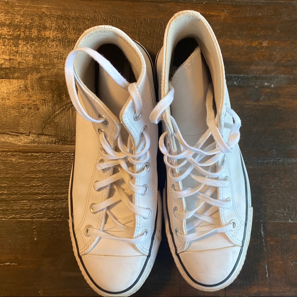 Converse White High-Top Sneakers